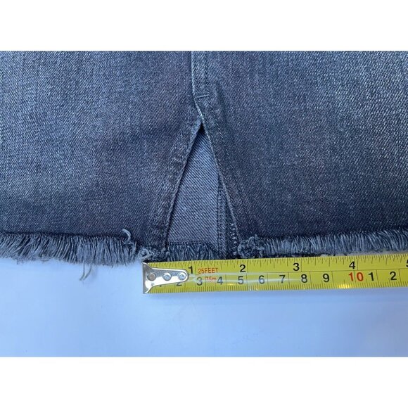 ALLSAINTS LILA EYELET BLACK WASHED DENIIM SKIRT M 10 - Picture 7 of 8